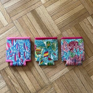 Set of 3 Lilly Pulitzer can koozies